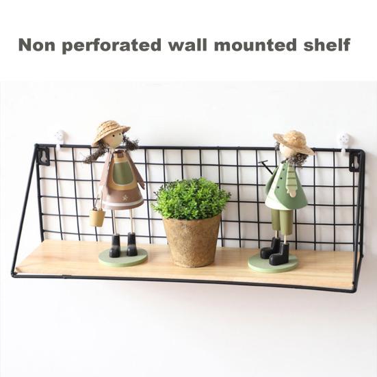 Креативная настенная полка, прочная железная конструкция, прочная несущая настенная корзина, стеллаж для хранения