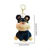 Bee Dog Plush Keychain Keyring Charm Portable Soft Ornament Funny Backpack Pendant