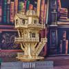 3D деревянная модель-пазл домика на дереве, деревянная лесная хижина-вилла, многоэтажный купольный building assembly model, ручной DIY creativ