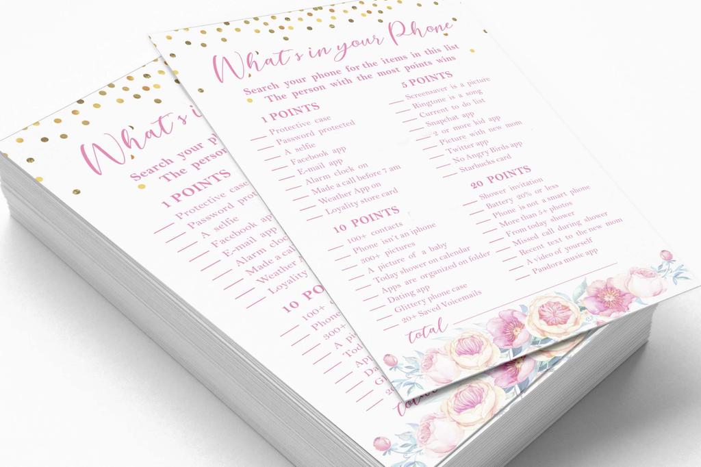 Inkdotpot Gender Reveal Confetti Baby Shower Game Set Of 50 BabyA AlphabetA ABCA Game Ita s A Boy Ita s A Girl Party