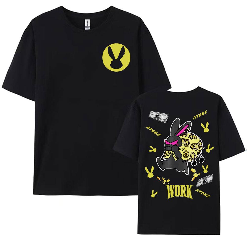 2025 Ateez World Tour Towards The Light Will To Power T Shirt Men Women Korean Fashion High Quality Casual 100 Cotton Tshirts