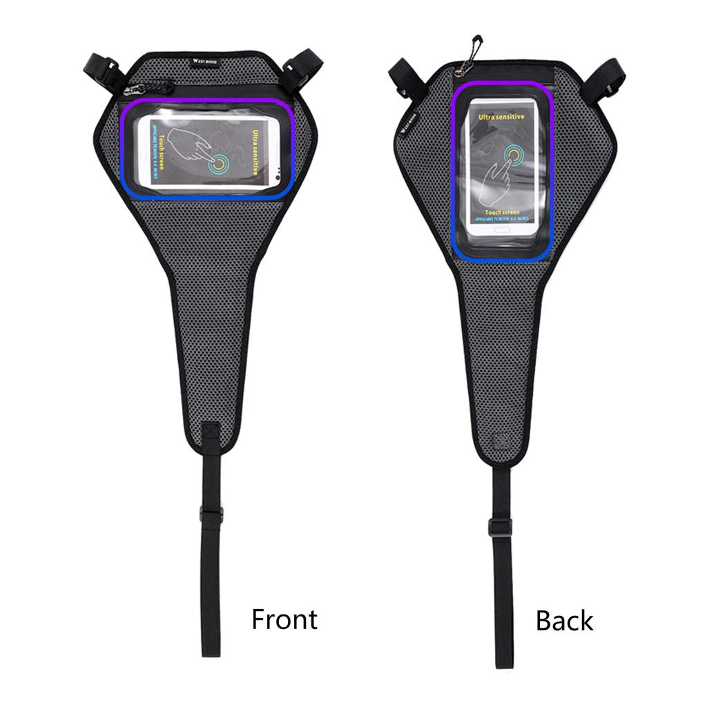 Защитная рама велосипеда, улавливатель пота для езды на велосипеде в помещении, защита от пота для велосипеда, сетка от пота для велосипедных тренировок с чехлом для телефона