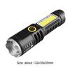 Waterproof Torch Light Telescopic Zoom XPE COB LED Camping Flashlight Type-C USB Charging Hiking Flashlight 4 Modes for Outdoor