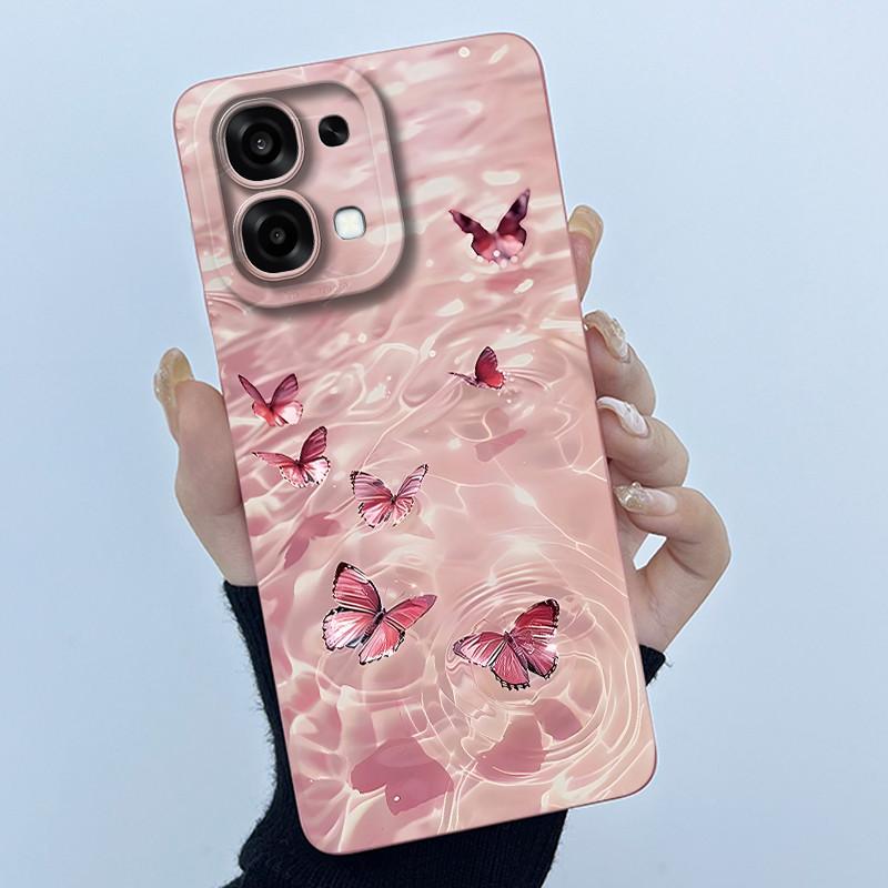 Чехол для Oppo A6 Pro 5G 4G Модный Минимализм Масляная Живопись Цветочный Силиконовый Мягкий Корпус Телефона Новый Дизайн Ударопрочная Задняя Крышка