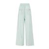 High Waist Wide Leg Pants Chic Straight Leg Pants Fashion Casual Stripe Long Pants  Girls