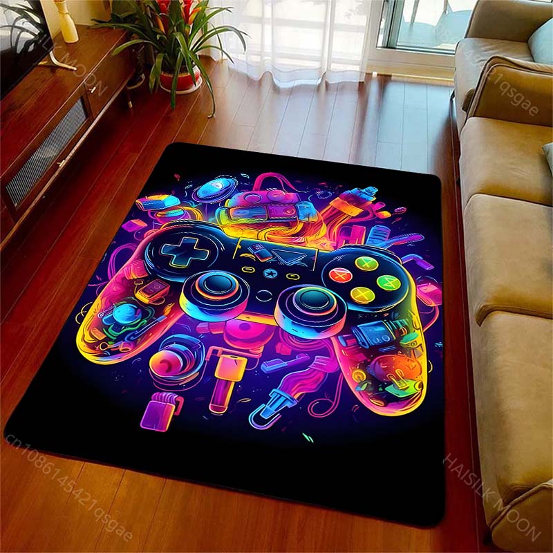 Multiple sizes Game controller and accessories Carpet for Living Room Bedroom Sofa Home Decor Rus Non-slip Floor Mat Luxury Gift
