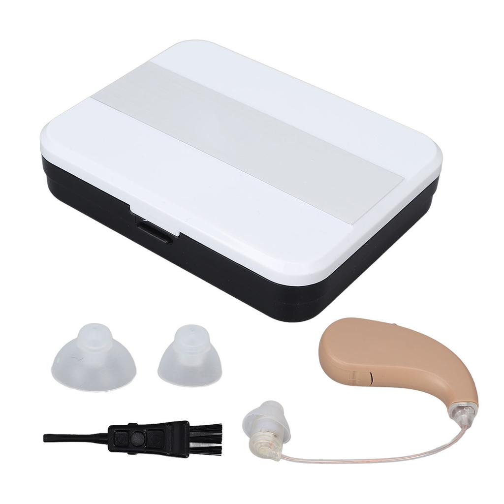 Слуховой аппарат Профессиональный усилитель слуха с регулируемой громкостью и коробкой для чистки для пожилых людей
