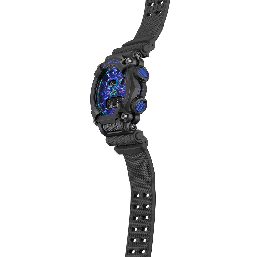 Casio Men's Resin 200M Water Resistant Analog Shock Resistant Quartz Watch GA-900VB-1A