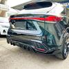 Для Lexus RX350H RX500H 2023-2025 Черный Спойлер Задней Крыши Багажника с Видом под Карбон, Центральные Крылья, Тюнинг, Комплект Обвеса, Аксессуары, Запчасти