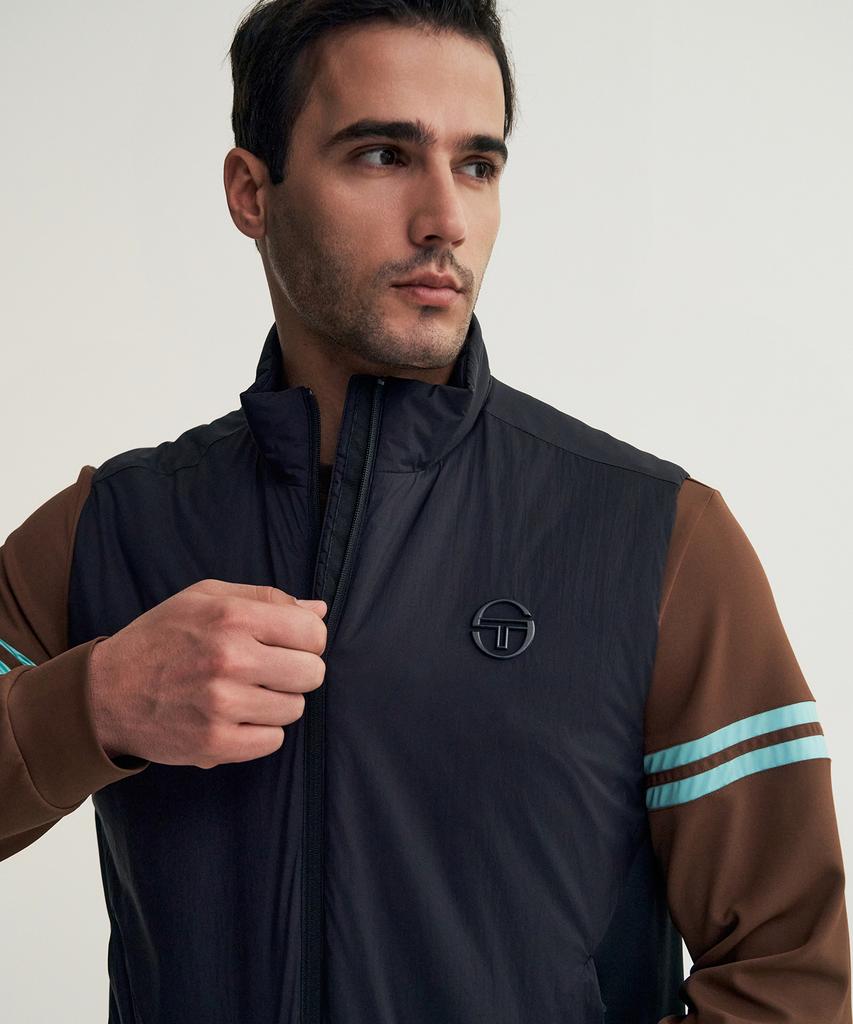 Мужской утепленный жилет Sergio Tacchini M Essential с утеплителем Thinsulate (черный)
