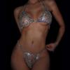 1Set Chest  Chain Exaggerate Underwear Set Sexy Diamond Fashion Performance Clothing Bikini