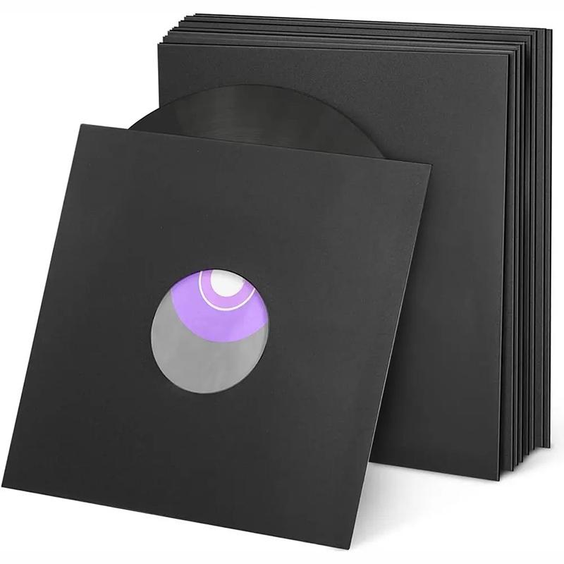 Чехол для виниловых пластинок 7/10/12 дюймов, Обложка для LP-пластинки, Закрывающиеся внешние чехлы, Композитный бумажный пакет из крафт-бумаги, Мешки для хранения виниловых пластинок