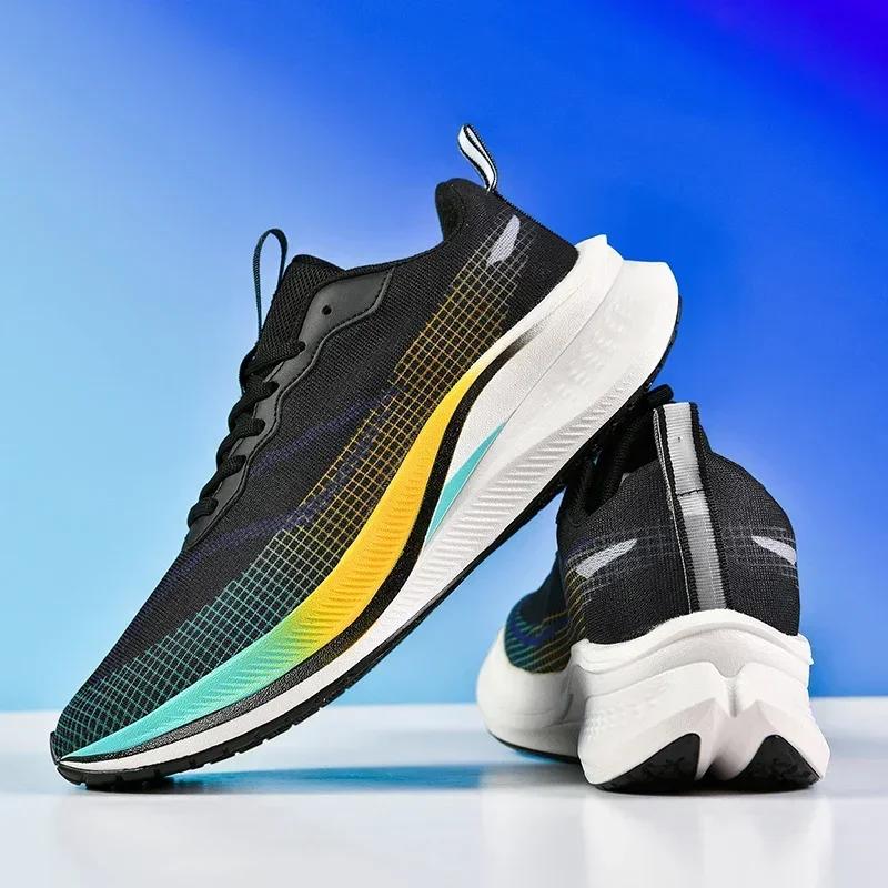 Спортивные кроссовки Marathon Air Cushion Carbon Plate для бега, мужские, дышащие, легкие, женские, удобные, спортивные, нескользящие кроссовки