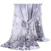 Sunscreen Long Wrap Shawl Butterfly Print Beach Gauze Scarf Elegant Shawl Silk  for Women