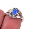 Natural Australian Opal Gemstone 925 Solid Sterling Silver Ring Size 5.5 Q4o09