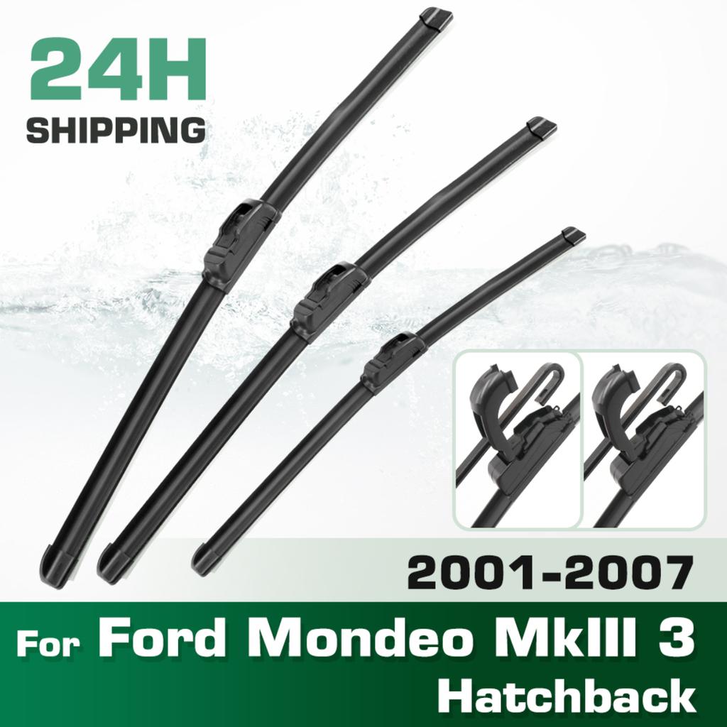 For Ford Mondeo Mk3 Hatchback 2001-2007 2002 Wiper Front & Rear Wiper Blades Windshield Windscreen Window Brushes 22"+20"+19