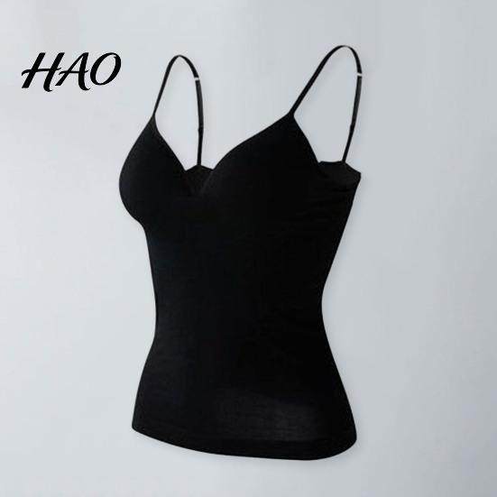 Sport Vest Padded Bra Top Spaghetti Strap Solid Color V-Neck Sleeveless Quick Drying Sling Slim Fit Sexy Bottoming Underwear for Women Tank