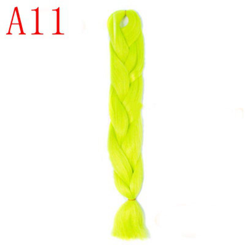 Ombre Hair Jumbo Braids Волосы Синтетические наращивания волос для женщин Розовый Красный Синий 102 Доступных цвета