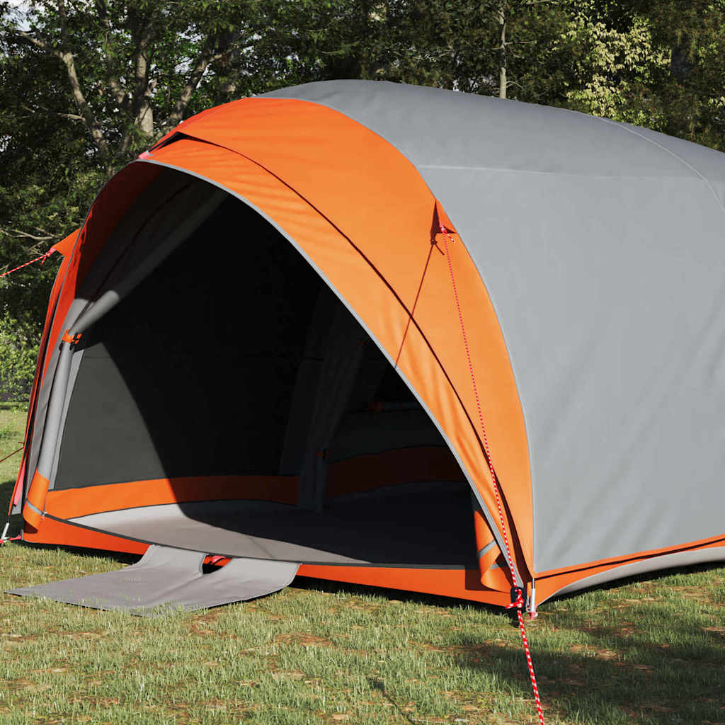 Tunnel Tent with Grey and Orange Roof 410 x 285 x 198 cm Taffeta