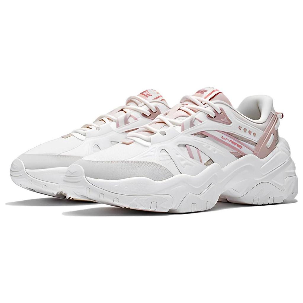 Повседневная обувь Li Ning Женская Низкая Mist White/Tea Orange Pink/Rose Pink AGLS052-3