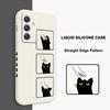 Чехол для котенка Samsung Galaxy A54 A34 A24 A14 A15 A25 A35 A55 A05 A04 A73 A53 A33 A23 A13 A03 A72 A52 A52S A32 A22 4G 5G