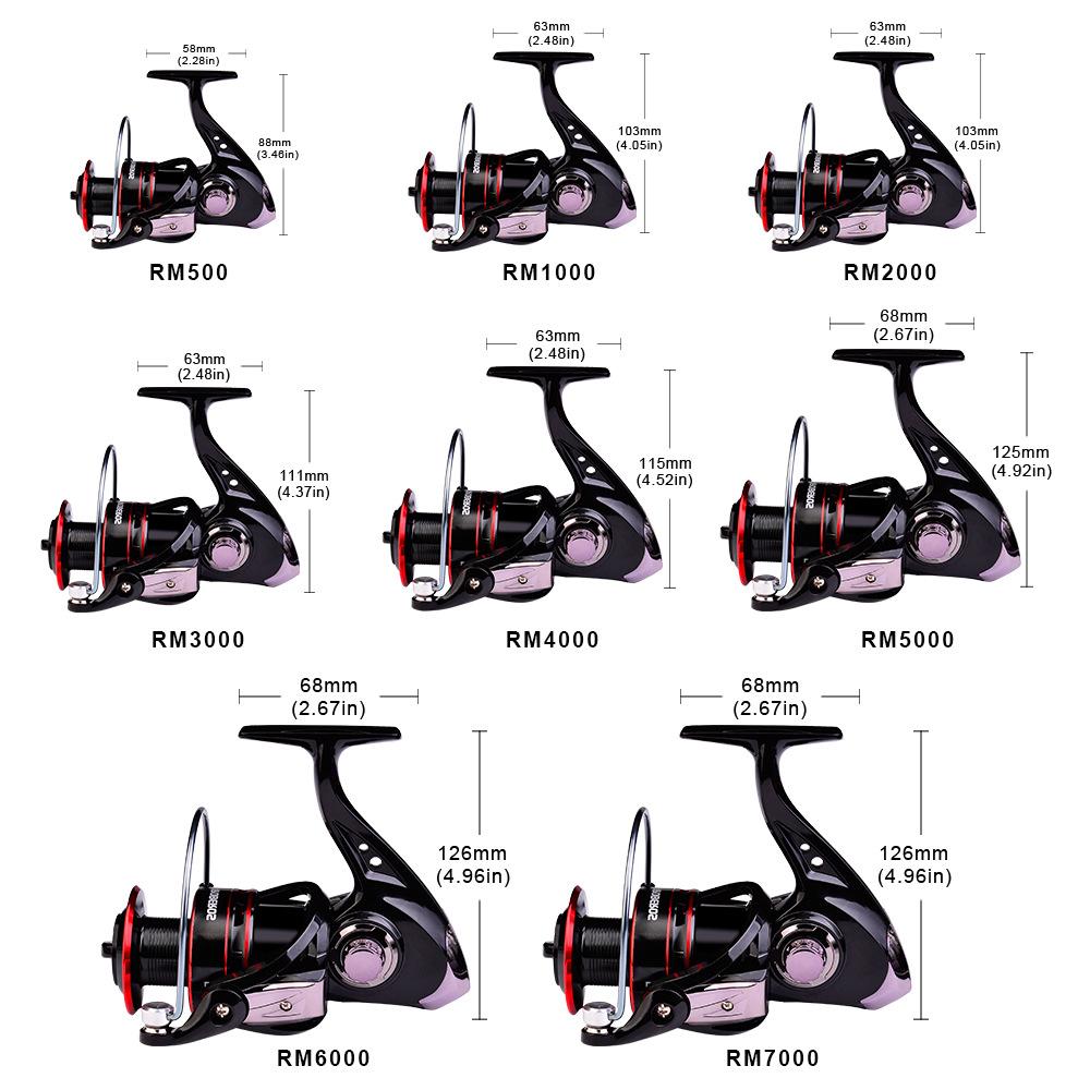 PRBBEROS Новое прялочное колесо Металлическое проволочное колесо Дистанционное кастинговое колесо Рыболовное проволочное колесо Приманочное колесо Рыболовное колесо 500-7000