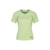 Round Neck Comfortable Moisture-Wicking Quick-Dry Short Sleeve T-Shirt Women Tops Yellow-Green 2012D050-750