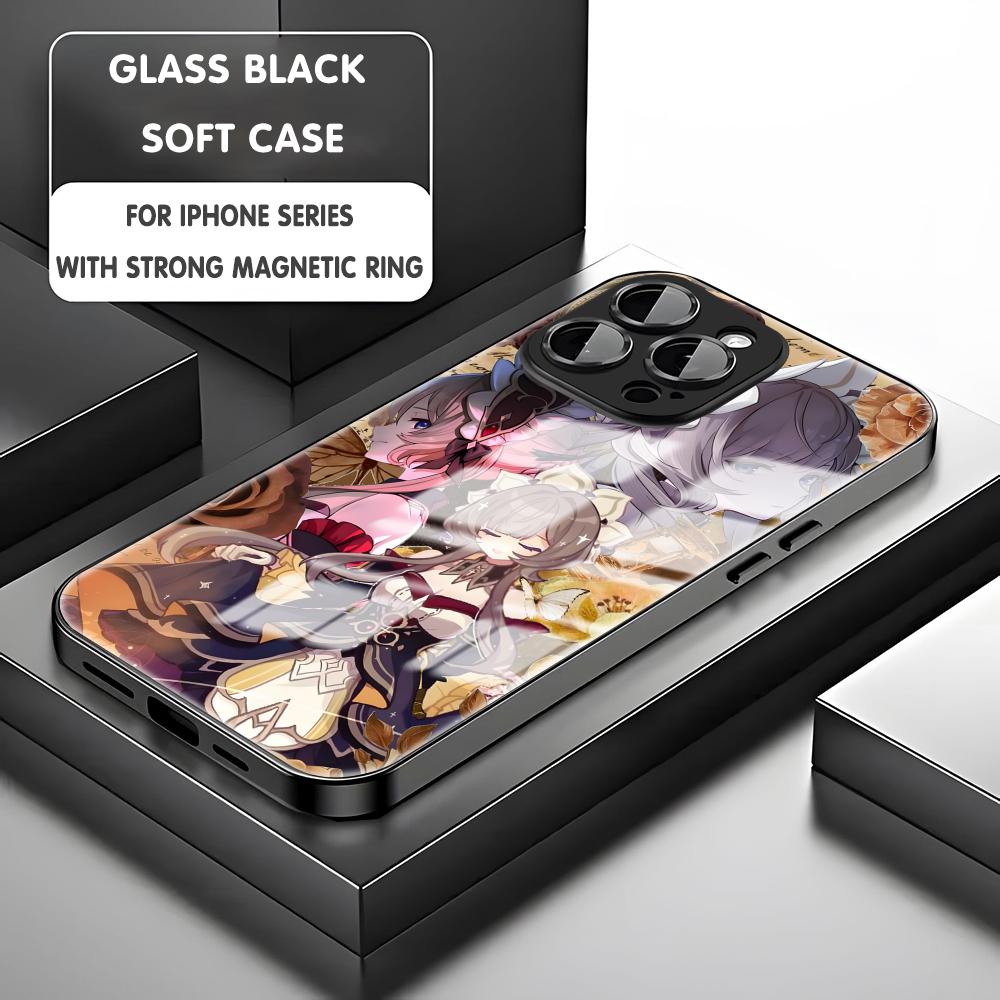genshin impact Sandrone  Phone Case For iPhone17 16 15 14 13 12 11 X XR XS 8 Plus Mini Pro Max Glass Magnetic Case