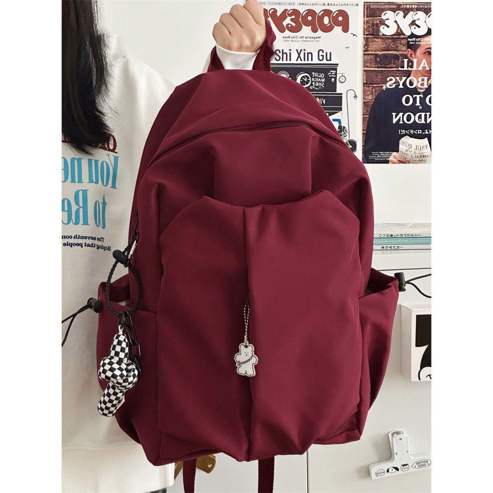 Черный рюкзак большой емкости для студентов - Унисекс, с двумя плечевыми ремнями, идеально подходит для колледжа и путешествий