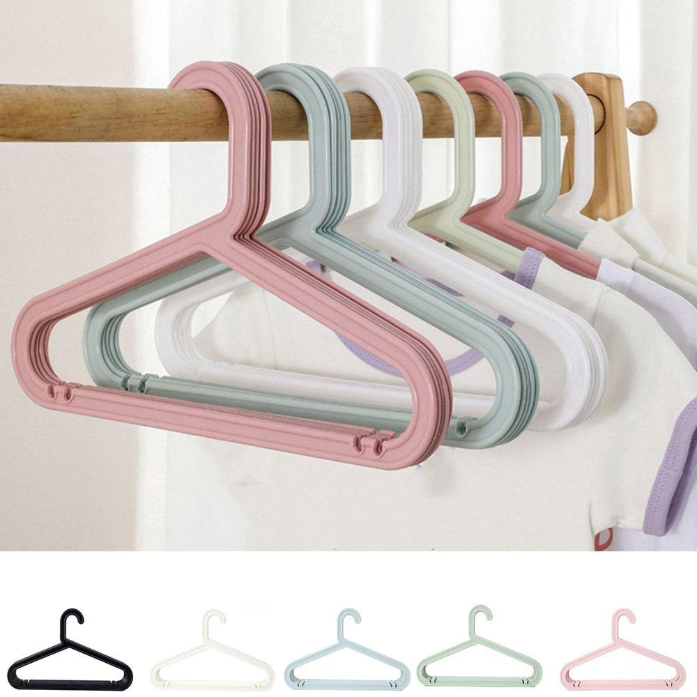 10Pcs Plastic Clothes Drying Rack Nordic Style Baby Hangers Clothes Display Hangers for Home