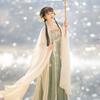 Hanfu qiz Xitoycha uslubdagi mato yozgi ko'ylak Qadimgi Tang kostyumi super peri kostyumi kichkina qizaloq suv parisi malika yubkasi ichki kiyim