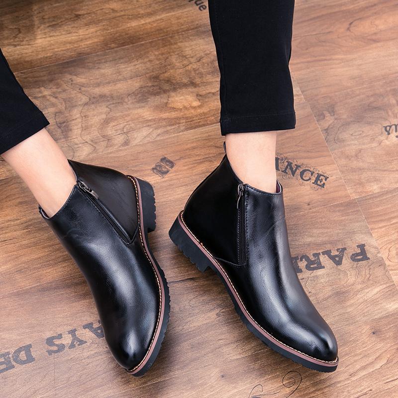 Лидер продаж, мужские кожаные ботильоны, Европа, Америка, роскошные свадебные туфли жениха, подошва ручной работы, мужские деловые туфли