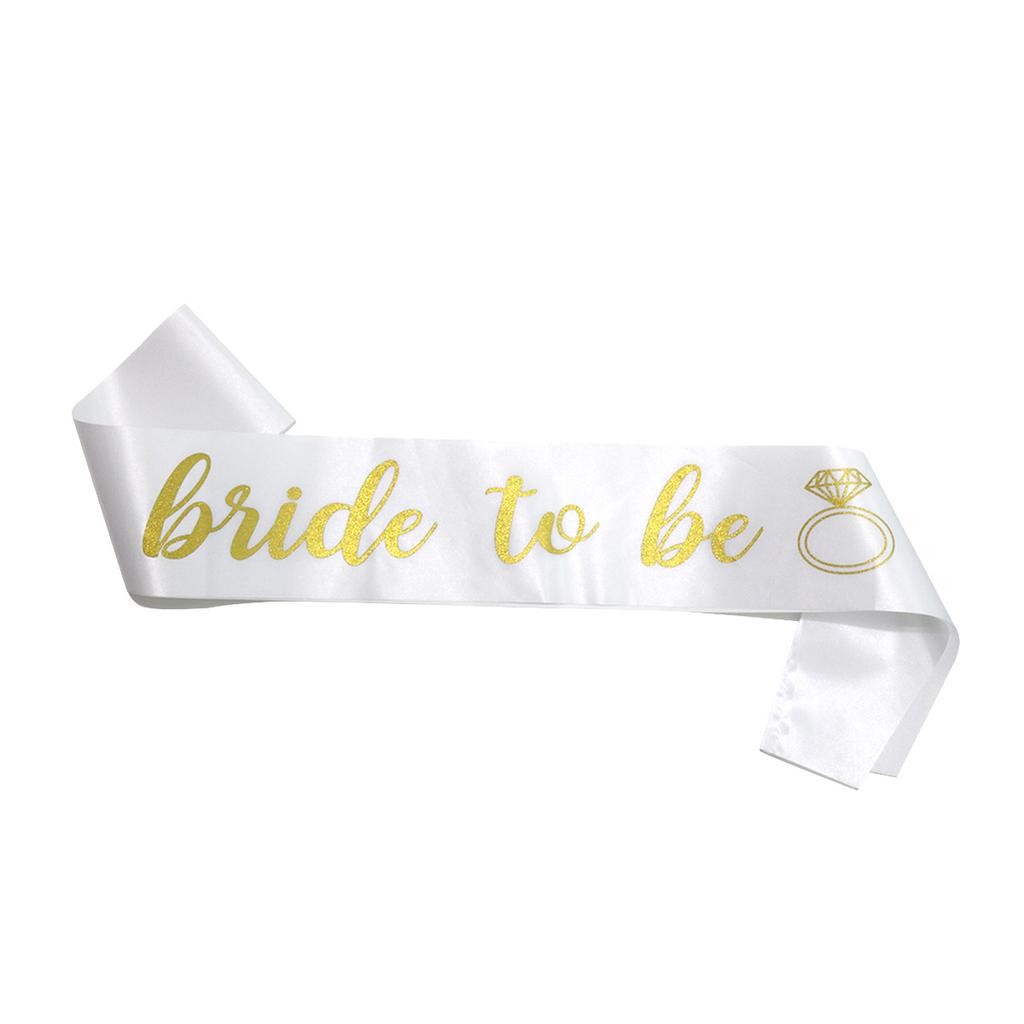 European And American Bachelorette Party Bridal Wedding Etiquette Belt Bridesmaid Shoulder Strap Ribbon Customization