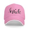 Bride Team Black Heart Casual Baseball Cap  Outdoor Sport Trucker Hat Spring Adjustable Baseball Caps