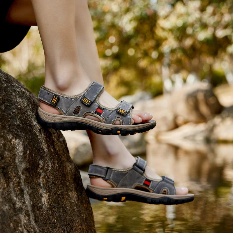 Модные классические мужские сандалии летние сандалии мужские уличные повседневные легкие сандалии модные мужские кроссовки размер 38-48