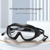 Противотуманные очки для плавания в большой оправе HD для взрослых, мужчин и женщин, водонепроницаемые очки для плавания, очки для дайвинга, серфинга, водного спорта