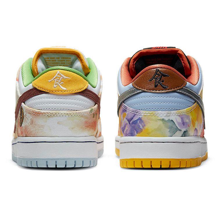 Jason Deng x Nike Dunk Low Pro SB Street Hawker Унисекс Кроссовки Разноцветные Медные Светло-серебристые CV1628-800
