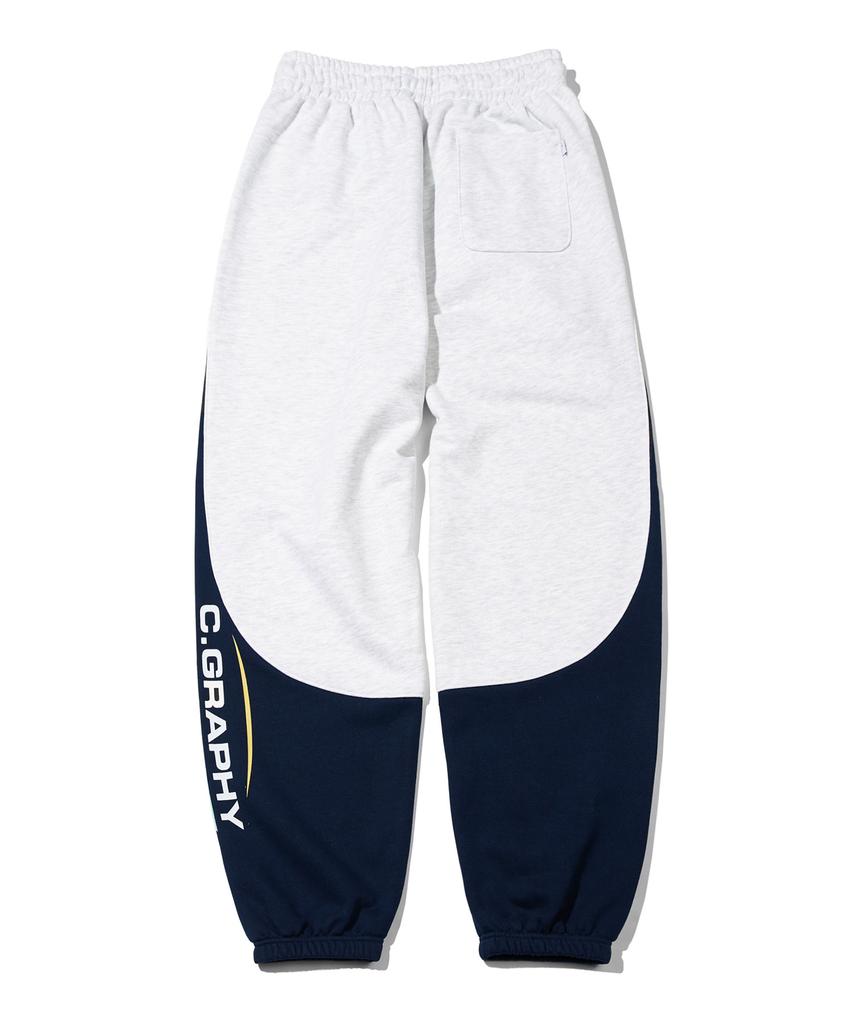 CGP Sporty Color Block Jogger Pants_Melange Gray