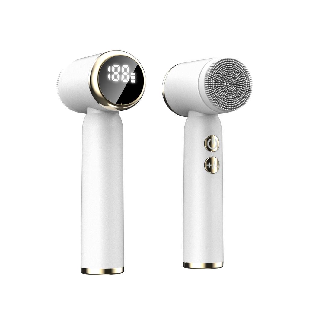 6 In 1 Electric Face Scrubber Facial Spin Rechargable Face Scrubber, Oily Dry Sensitive Skin Women & Men for Deep Cleansing