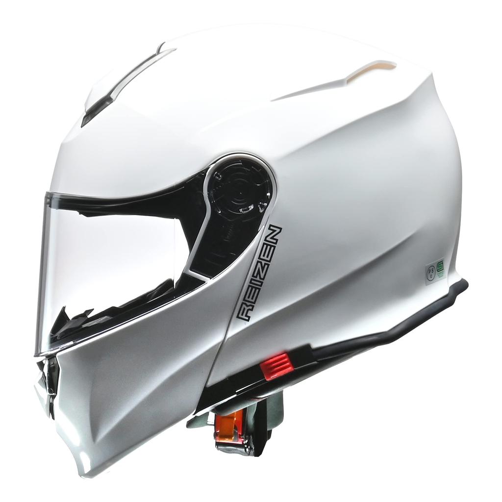 LEAD Motorcycle System Helmet with Inner Shield REIZEN White L Size (59-60cm)