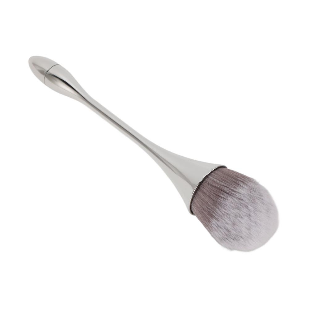 2pcs Soft Bristles Nail Art Powder Brush Ergonomic Handle Powder Remover Brush For Manicure Use