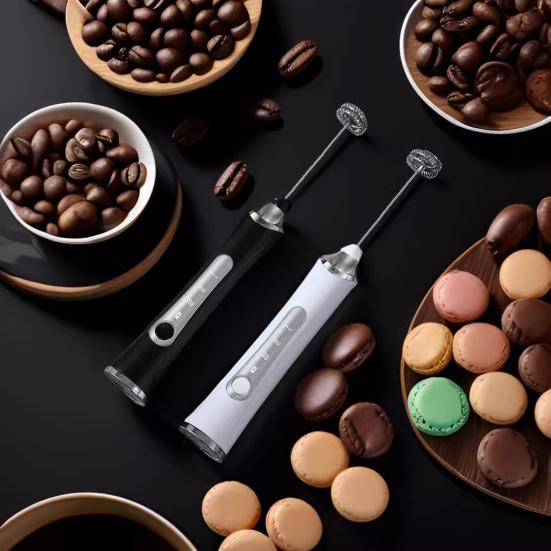 Электрический вспениватель молока Перезаряжаемый венчик для яиц 3 скорости Беспроводной венчик для яиц Ручной пенообразователь для латте капучино
