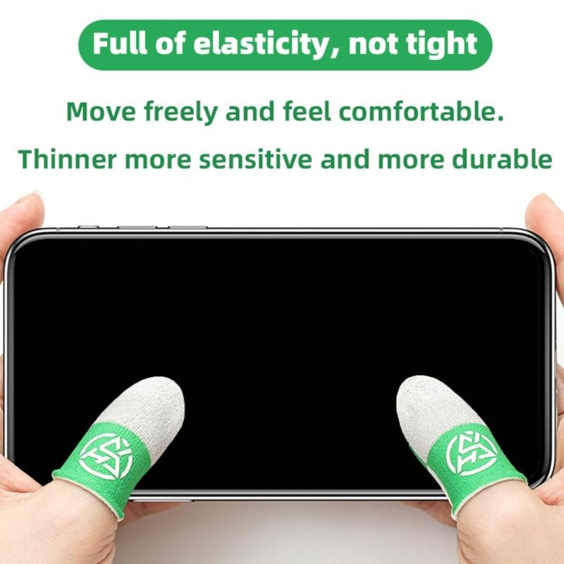 2x Дышащие Защитные Напальчники для Игр, Защищающие от Пота, с Эргономичной Прострочкой для Улучшения Игровых Результатов в Шутерах