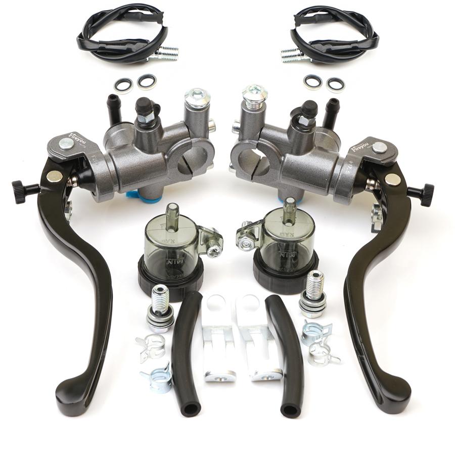 Рычаг главного тормозного цилиндра мотоцикла, гидравлическое сцепление, поршень 17,5 мм, универсальный 22 мм для Cafe Racer Aprilia cb1000r