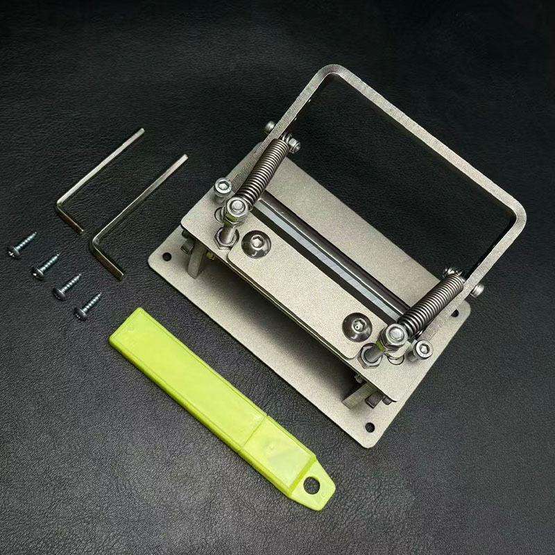 1 шт. Кожаное искусство Кожаные инструменты Полностью нержавеющая сталь DIY Растительное дубление Машина для снятия коры и истончения кожи