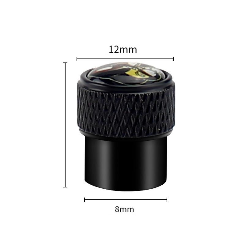 4PCS/set Car Aluminum Alloy Wheel Hub Valve Core Cover For Toyota GR Sport Gazoo Racing C-HR RAV4 Mirai Avensis Prado Camry rav4