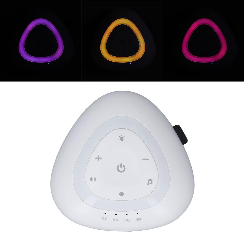 Машина для создания белого шума, многофункциональная, мягкая музыка, портативный, умный инструмент для сна с теплым светом для