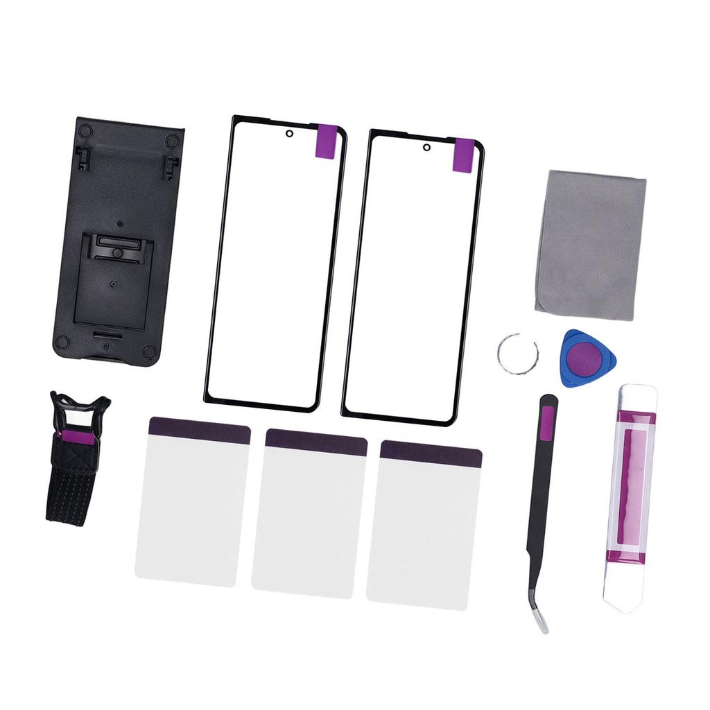 Замена экрана для Galaxy Z Fold 5 Professional Наружное стекло экрана Замена Ремонтный комплект с клеем OCA