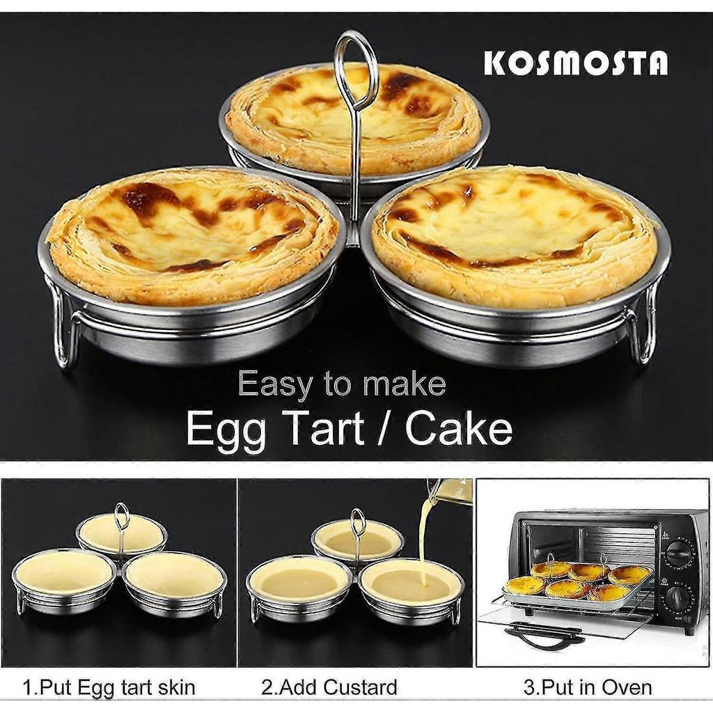 Stainless Steel E Poacher, Perfect Poached E Maker, Round E Cooker Rings For Breakfast Cooking Tool 3 Poached E Cups - Mishan