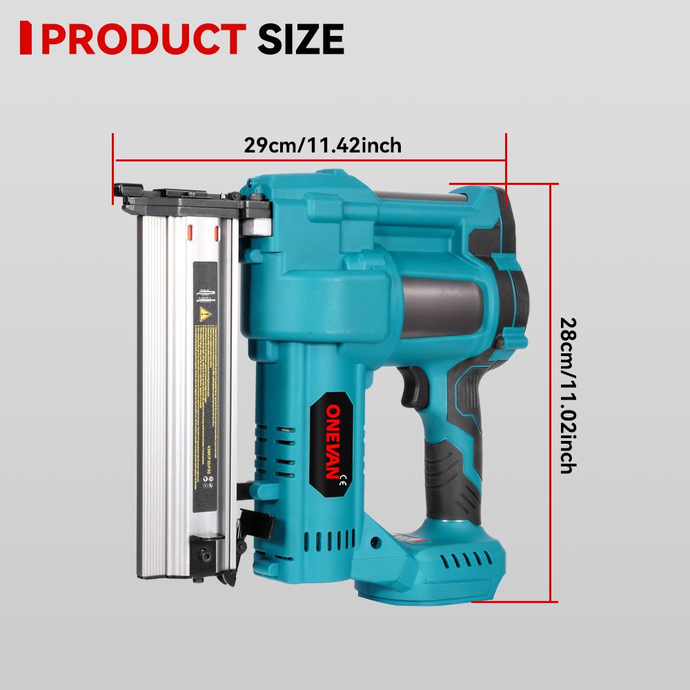 ONEVAN Бесщеточный электрический 2 в 1 гвоздезабивной пистолет/степлер F15-50 K410-438 беспроводной гвоздезабивной пистолет с 4 режимами работы для аккумулятора 21 В 18 В